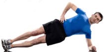 Plank Hip ups